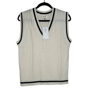 Questions? Sleeveless Knit Sweater